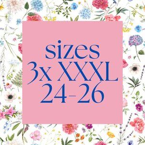 Women's Size 3X & 24/26 -------------->